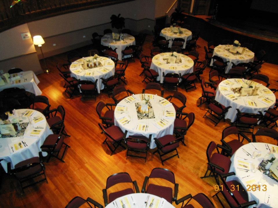 Banquet style seating
